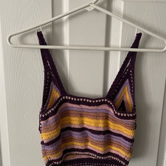 Urban Outfitters Gigi Cami Top Crocheted Size Small - Picture 5 of 8
